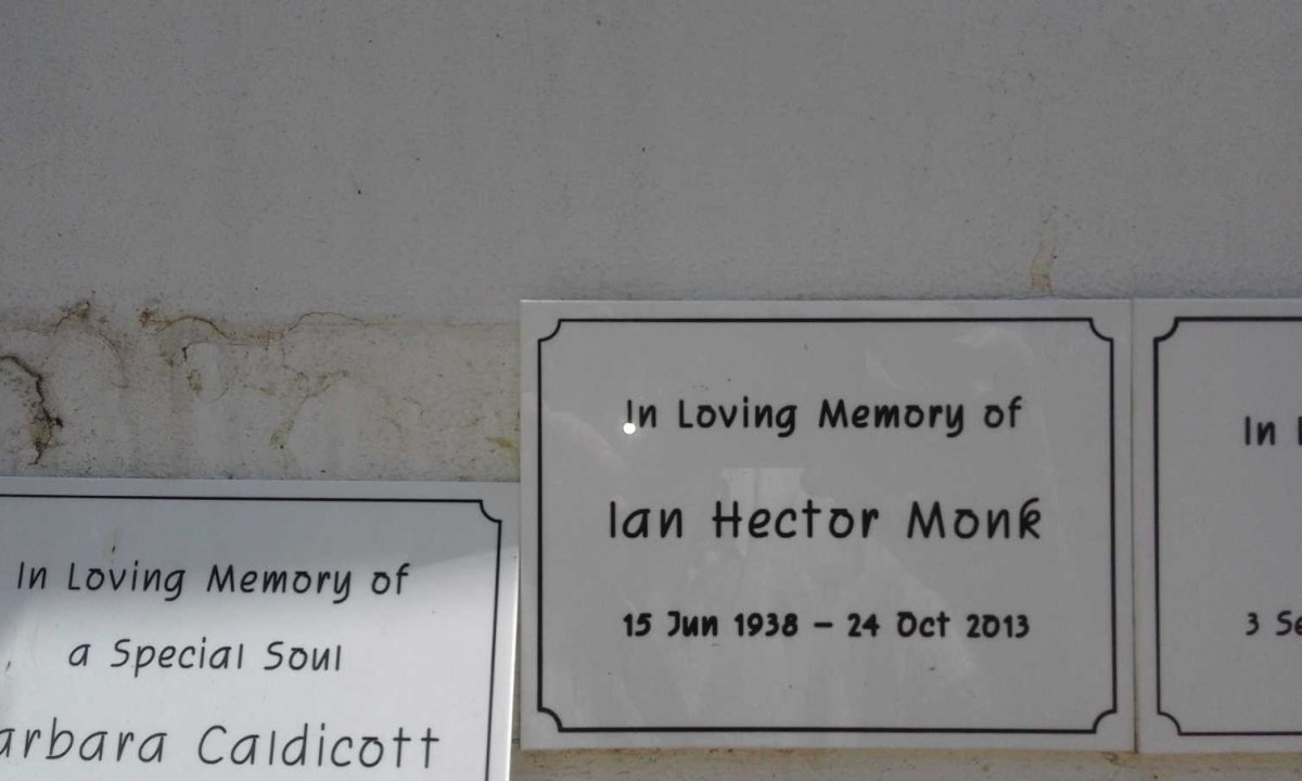MONK Ian Hector 1938-2013