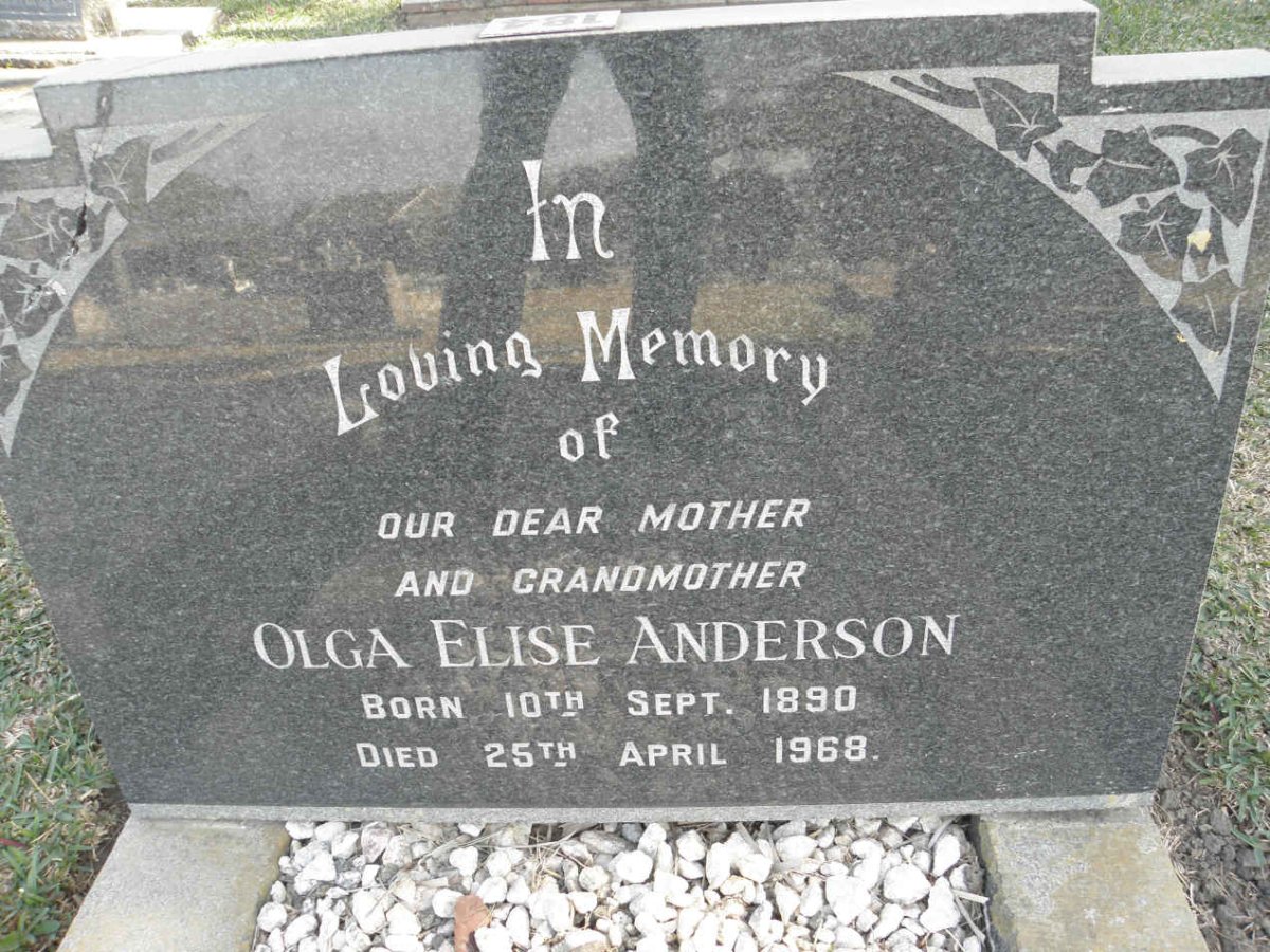 ANDERSON Olga Elise 1890-1968