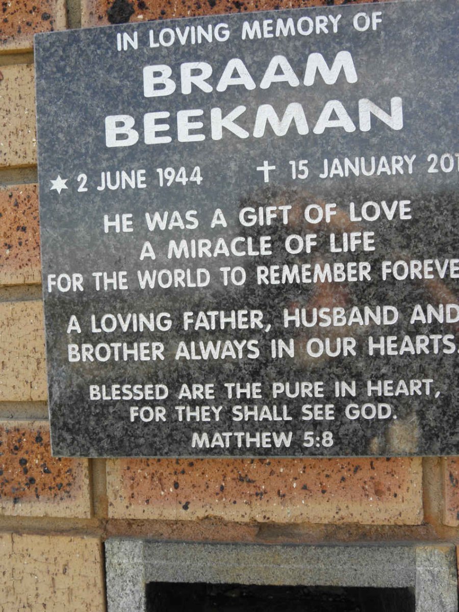 BEEKMAN Braam 1944-20??