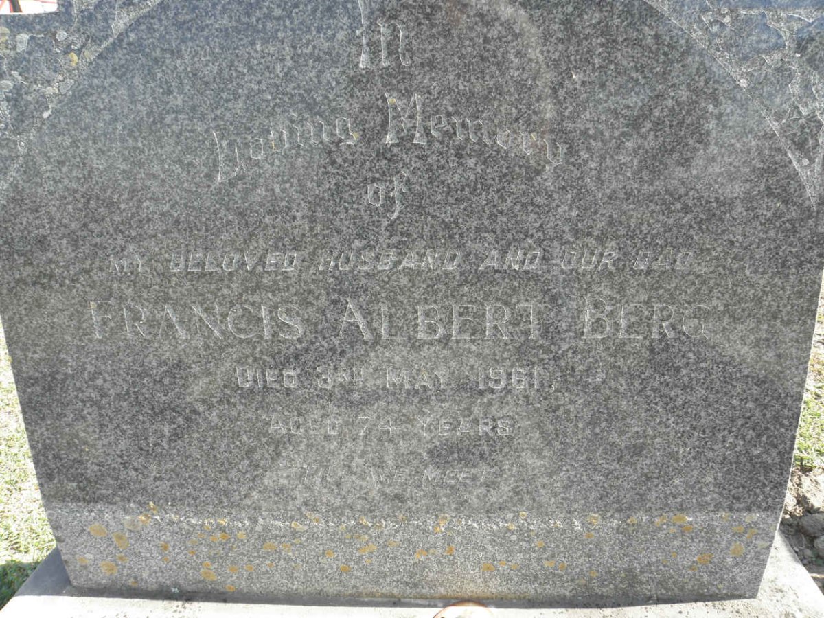 BERG Francis Albert -1961