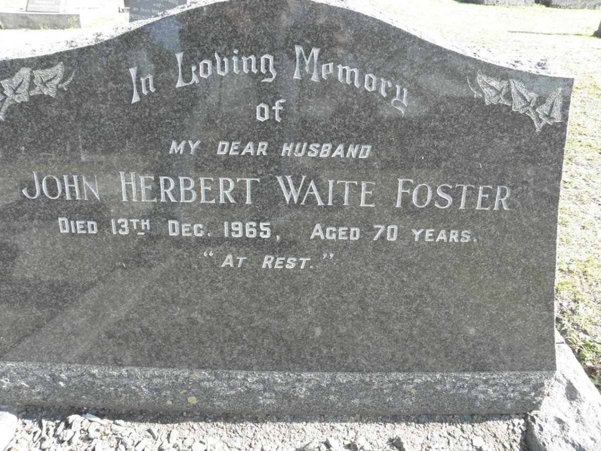 FOSTER John Herbert Waite -1965