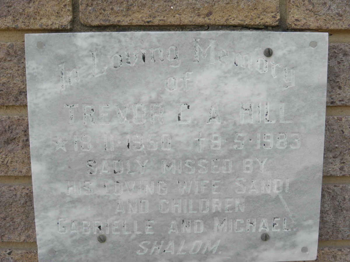 HILL Trevor C.A. 1950-1983