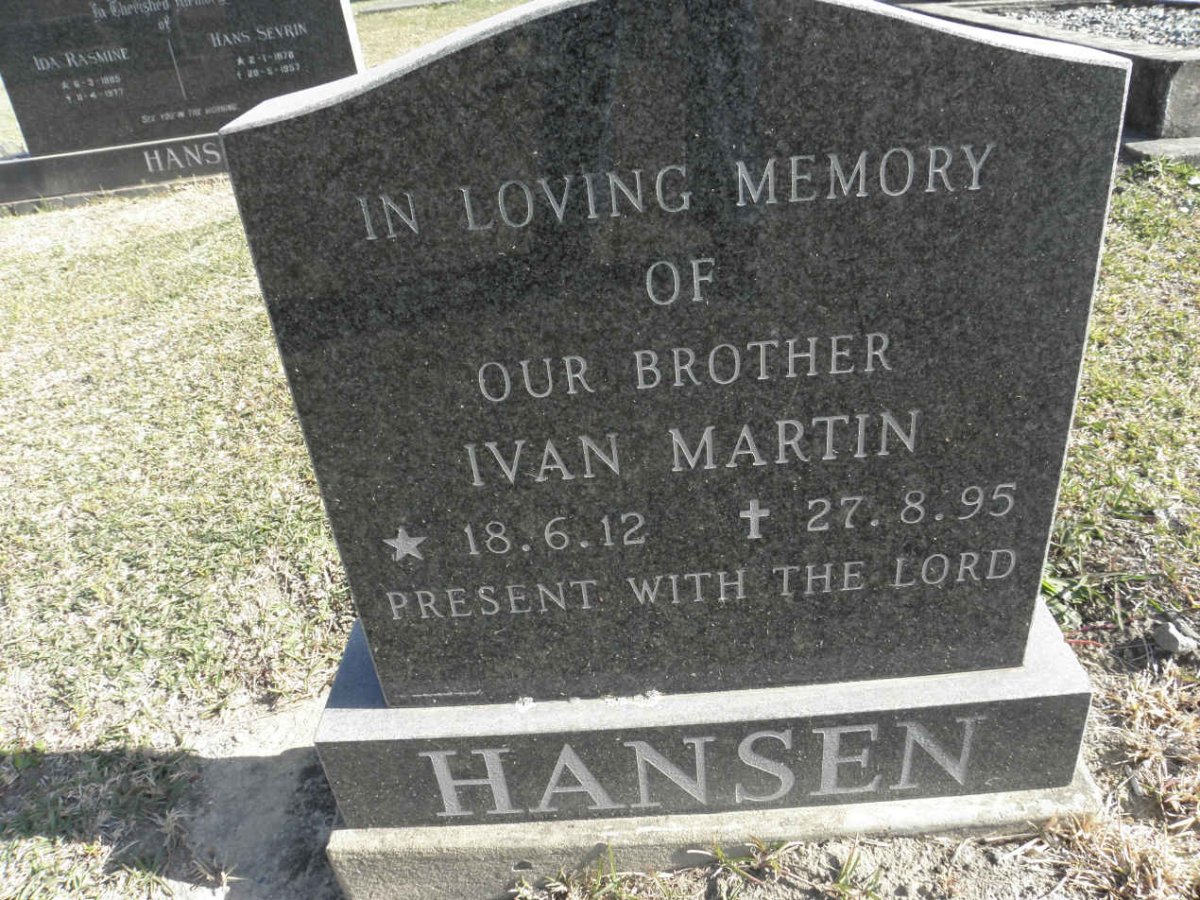 HANSEN Ivan Martin 1912-1995