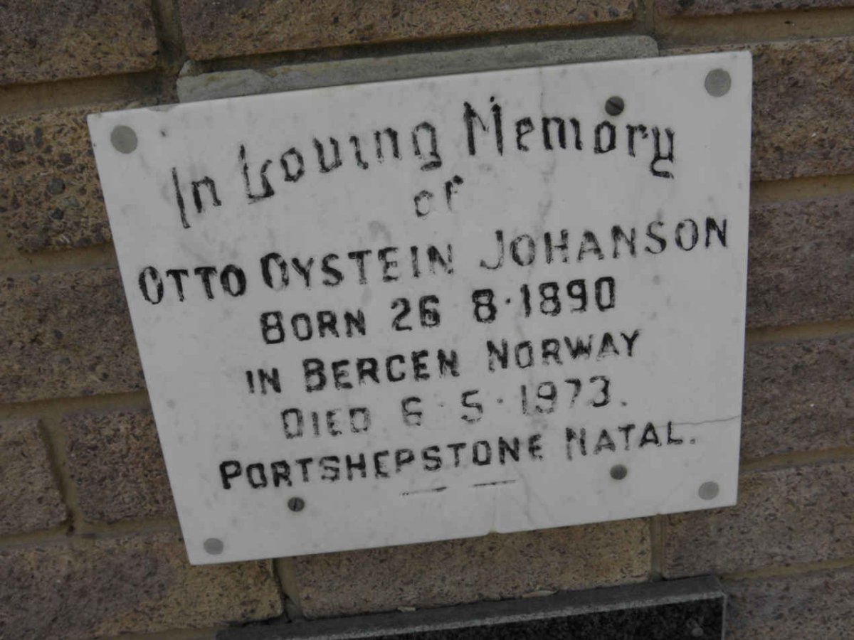 JOHANSON Otto Oystein 1890-1973