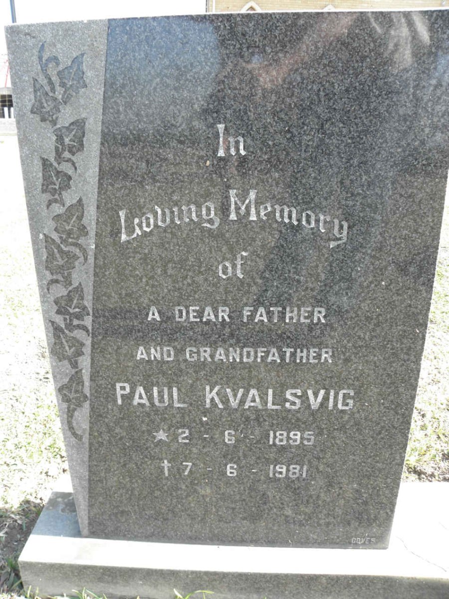 KVALSVIG Paul 1895-1981