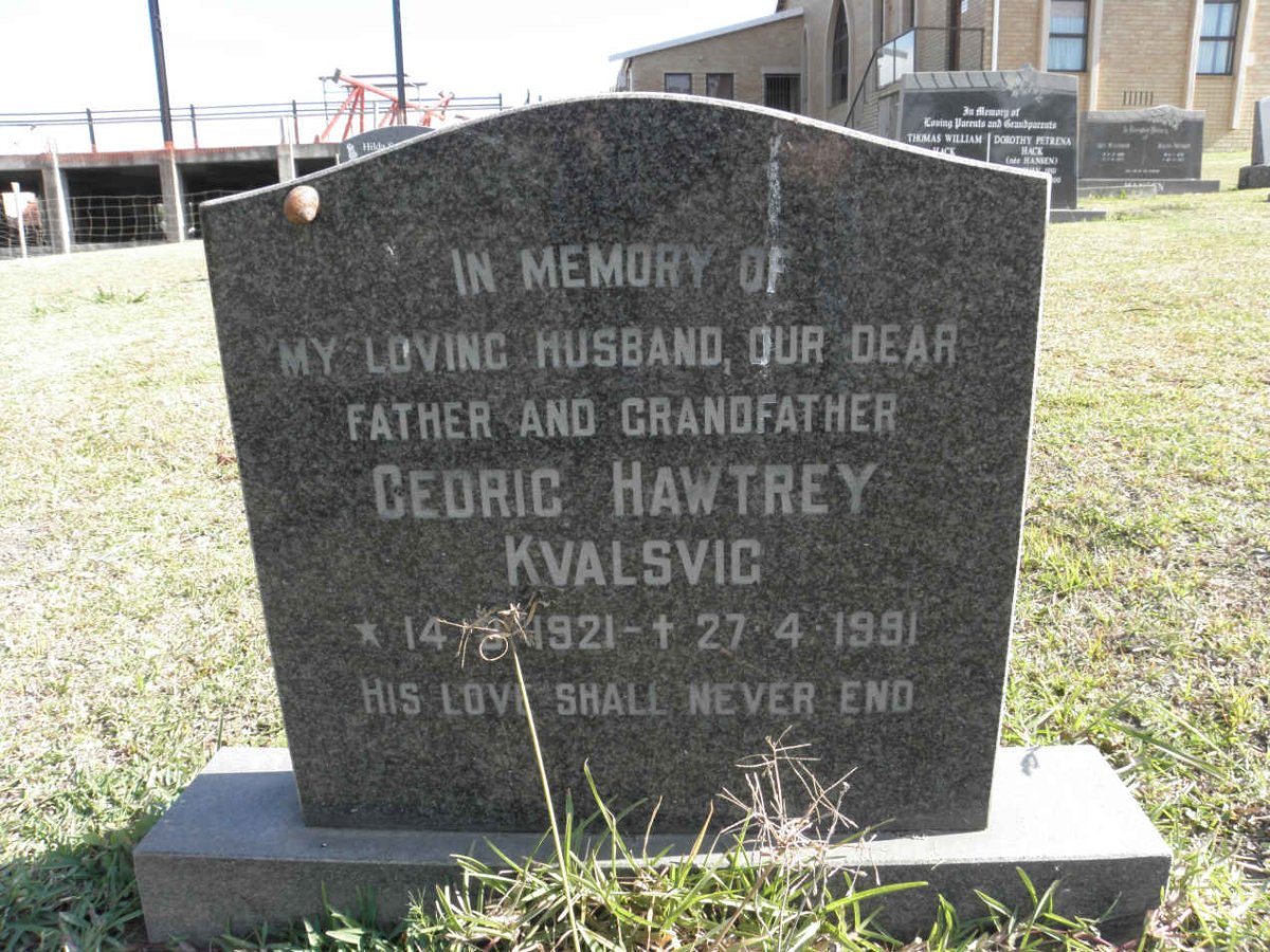 KVALSVIG Cedric Hawtrey 1921-1991