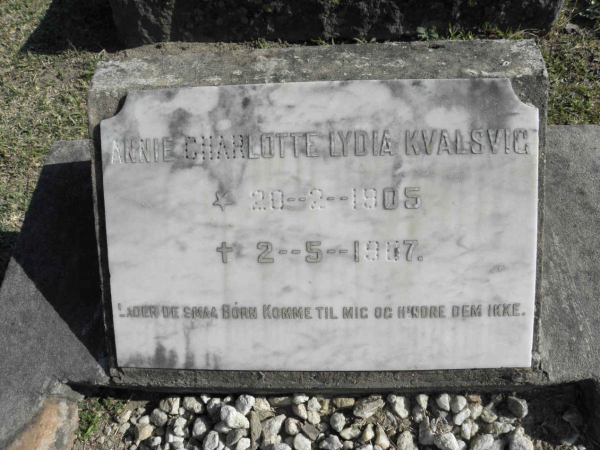 KVALSVIG Annie Charlotte Lydia 1905-1907