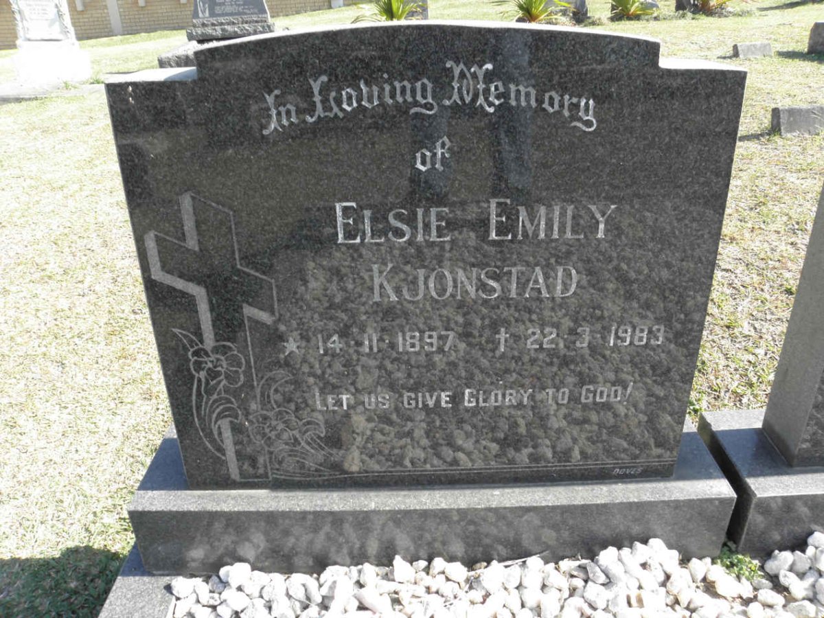 KJONSTAD Elsie Emily 1897-1989