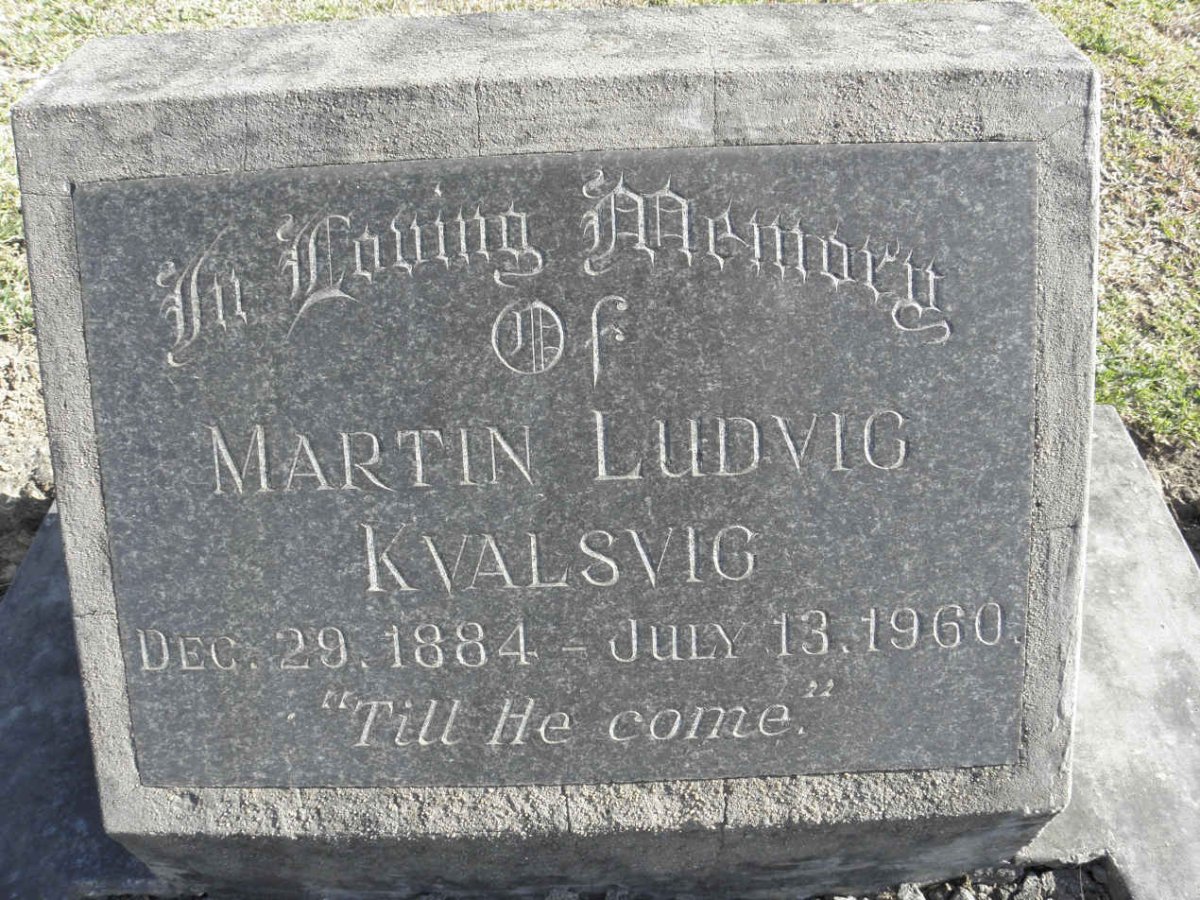 KVALSVIG Martin Ludvig 1884-1960