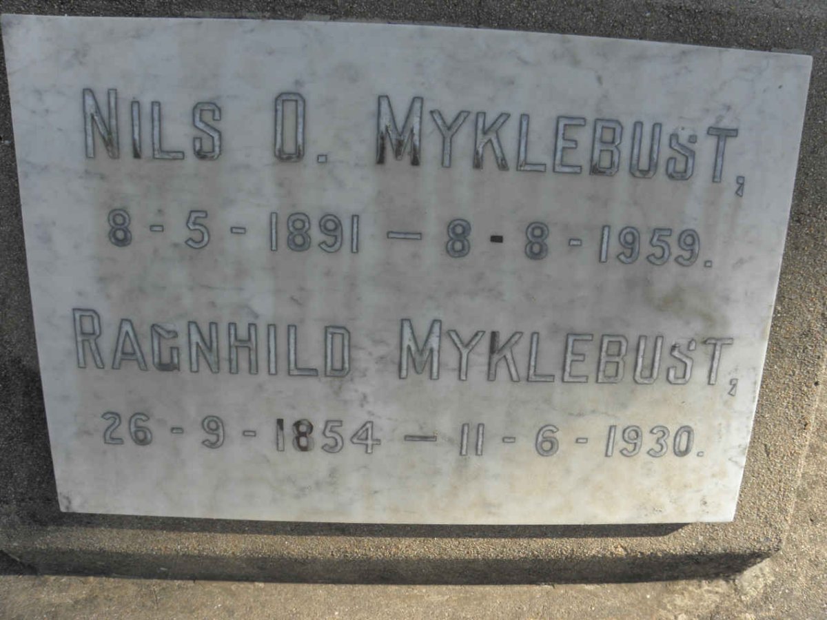 MYKLEBUST Nils O. 1891-1959 :: MYKLEBUST Ragnhild 1854-1930