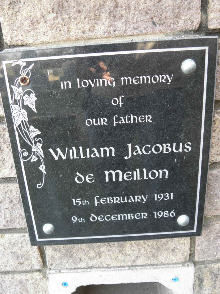 MEILLON William Jacobus, de 1931-1986