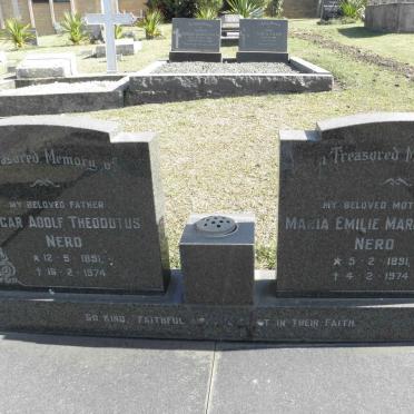 NERO Oscar Adolf Theodotus 1891-1974 &amp; Maria Emilie Margarethe 1891-1974