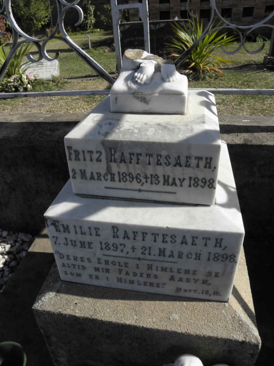 RAFFTESAETH Fritz 1896-1898 :: RAFFTESAETH Emilie 1897-1898