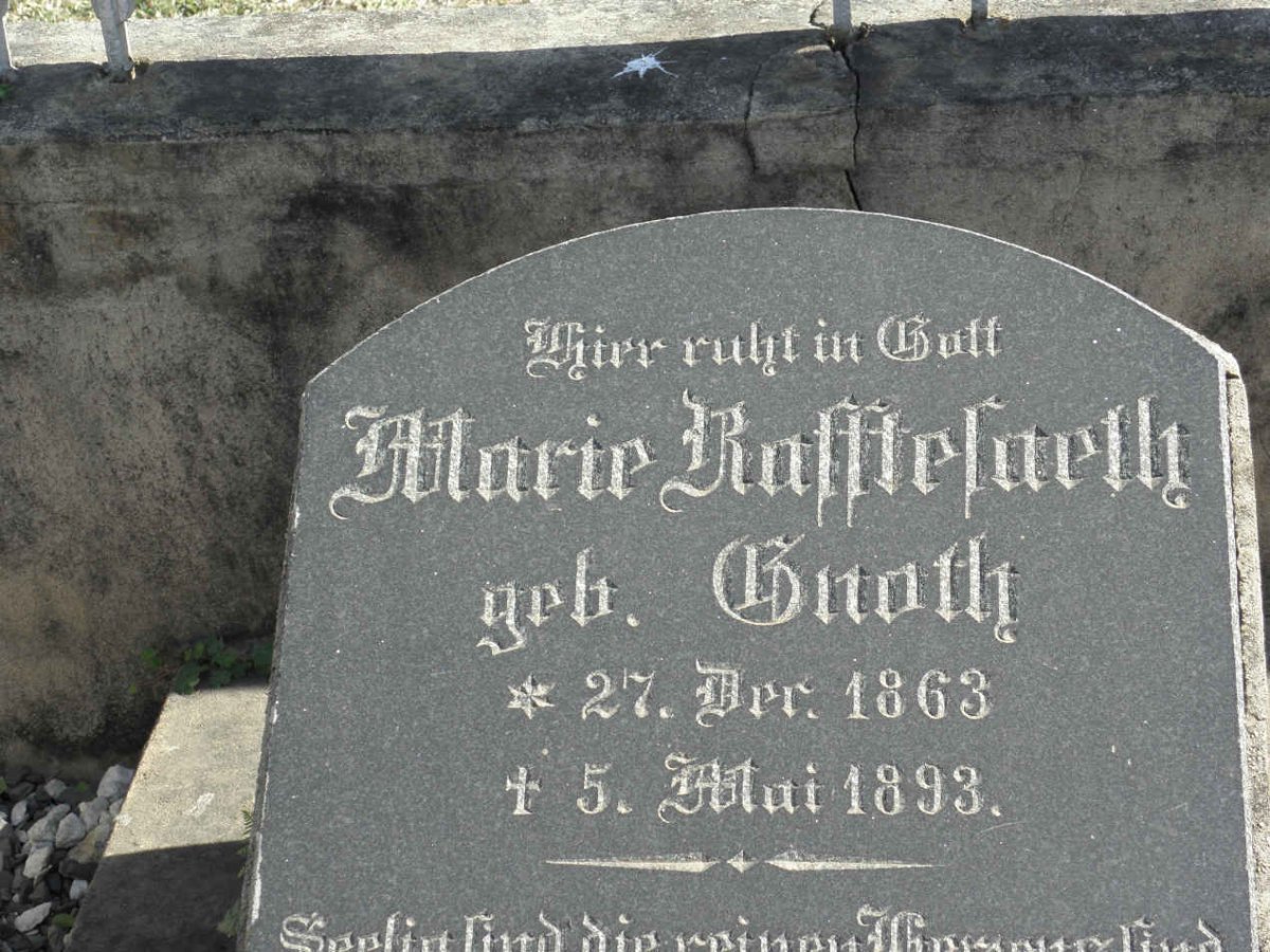 RAFFTESAETH Marie nee GNOTH 1863-1893