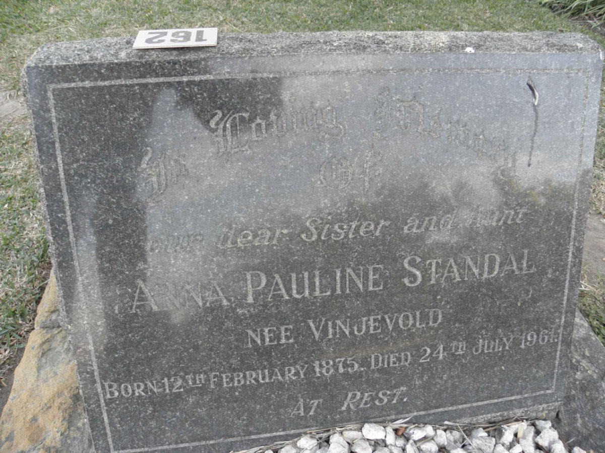 STANDAL Anna Pauline nee VINJEVOLD 1875-1961