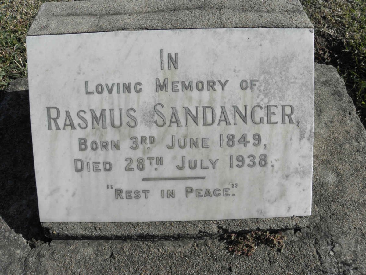 SANDANGER Rasmus 1849-1938