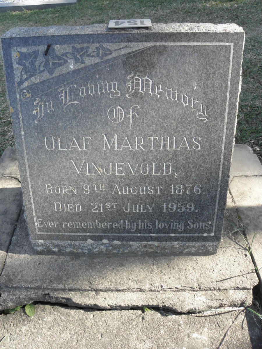 VINJEVOLD Olaf Marthias 1876-1959