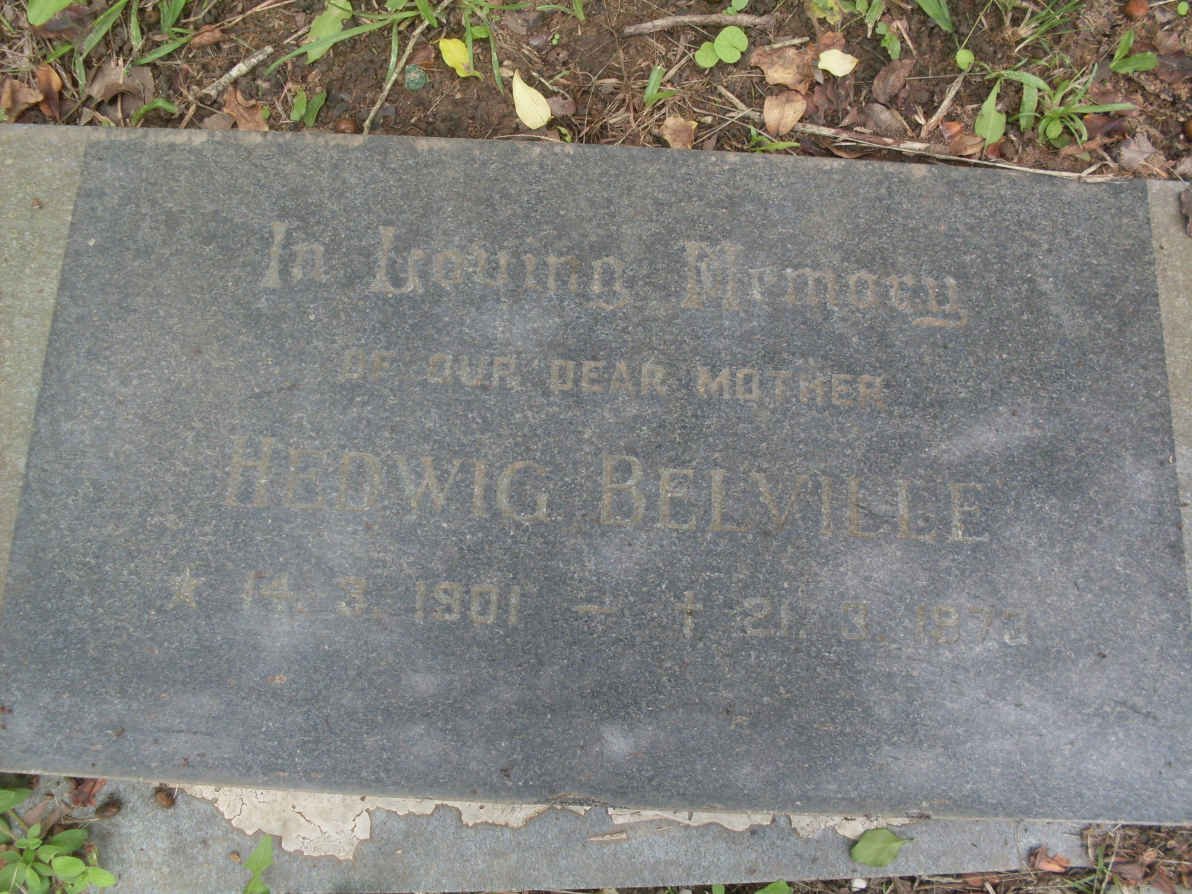 BELVILLE Hedwig 1901-1973