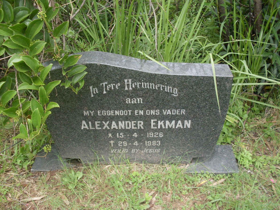 EKMAN Alexander 1926-1983