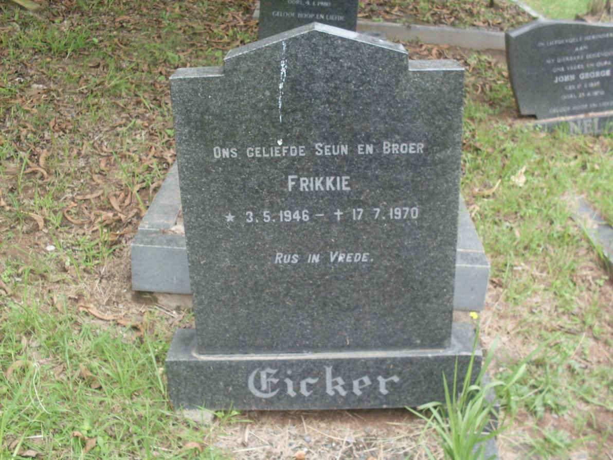 FICKER Frikkie 1946-1970