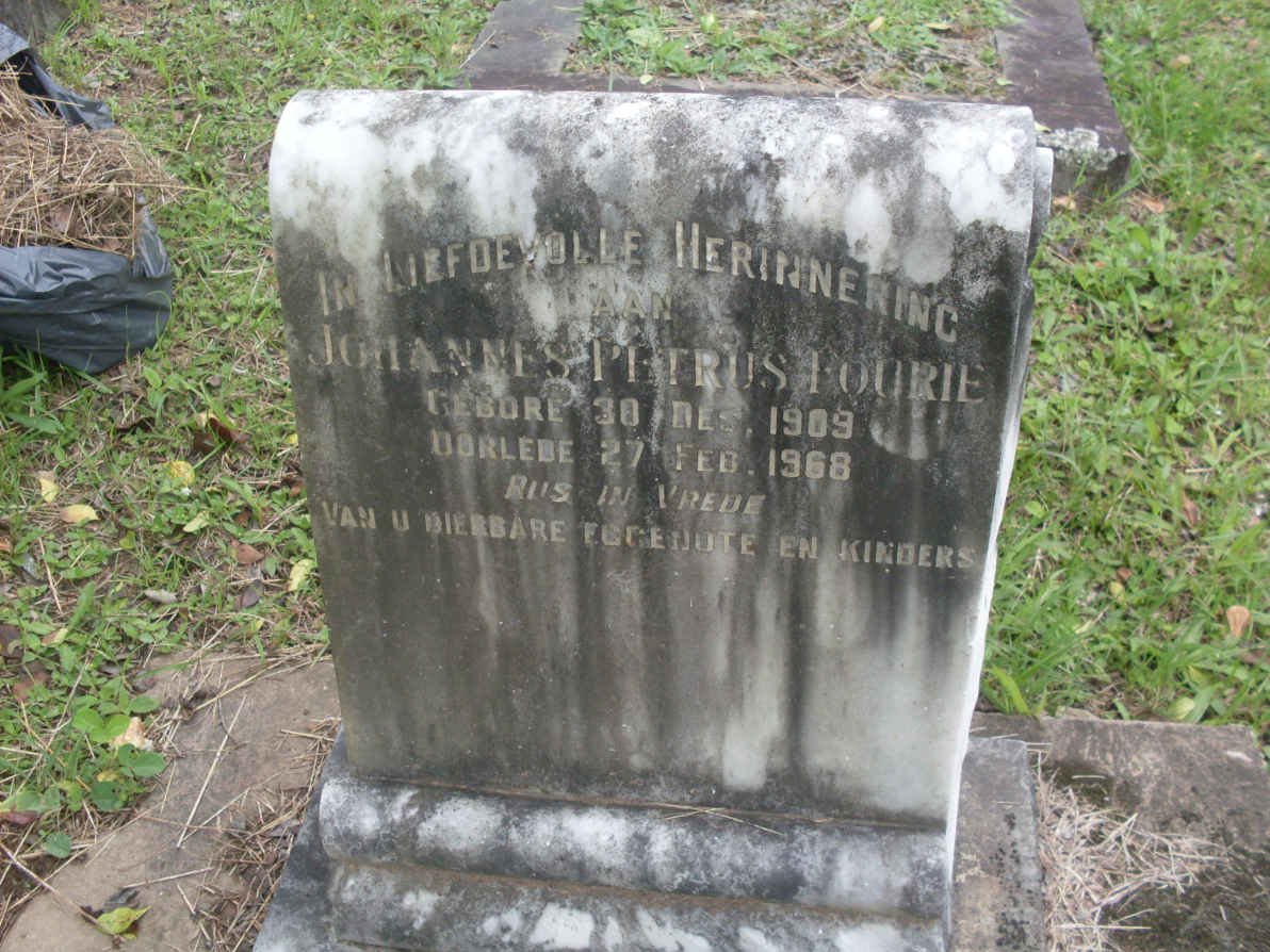 FOURIE Johannes Petrus 1909-1968