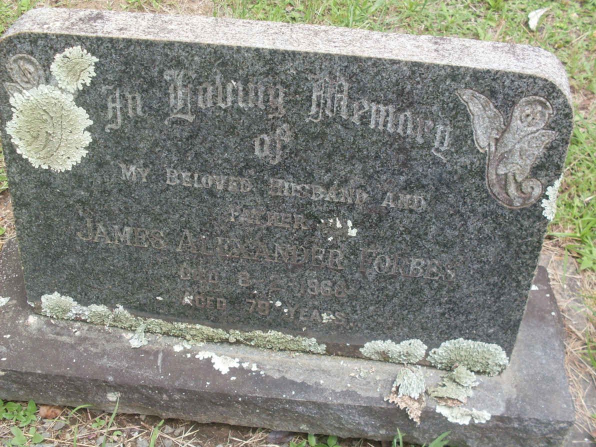 FORBES James Alexander -196?