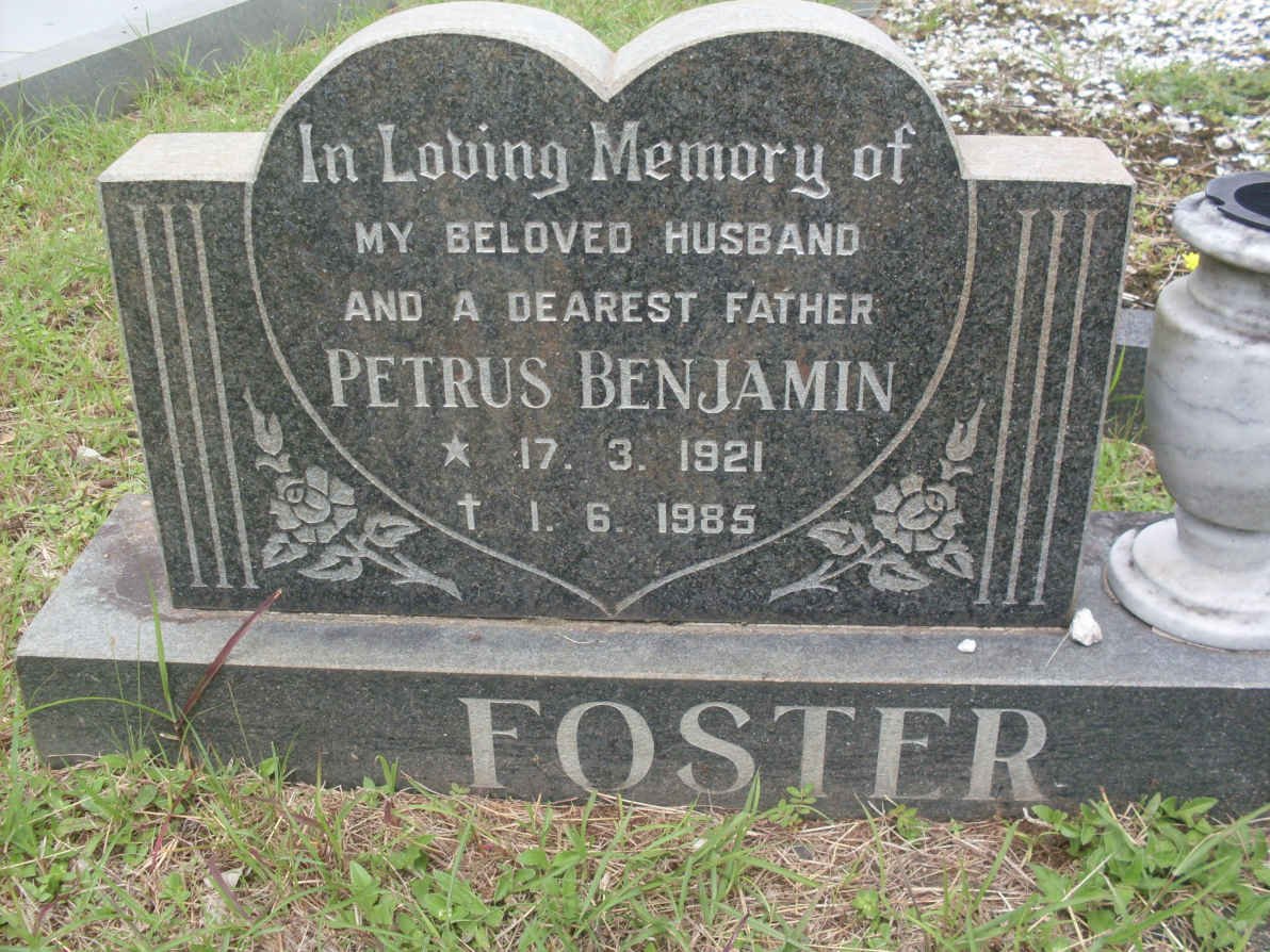 FOSTER Petrus Benjamin 1921-1985