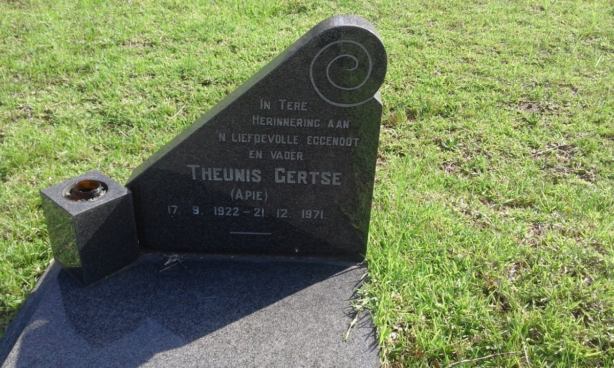 GERTSE Theunis 1922-1971