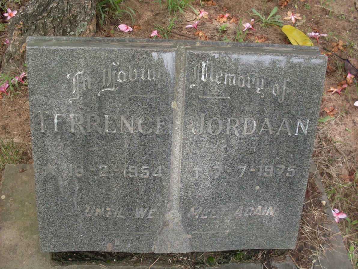 JORDAAN Terrence 1954-1975