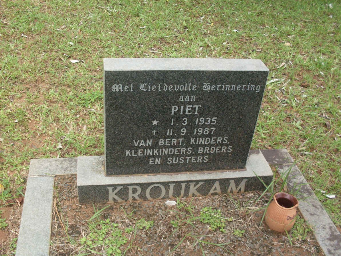 KROUKAM Piet 1935-1987
