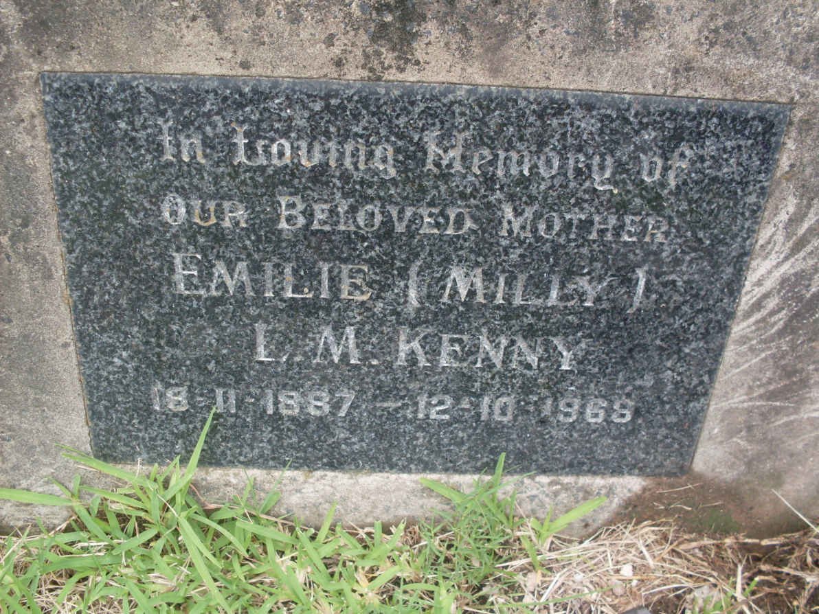 KENNY Emilie L.M. 1887-1966