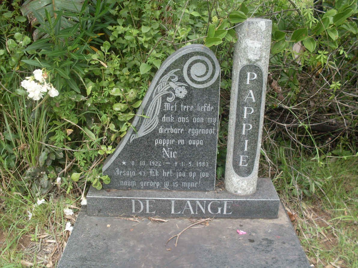 LANGE Nic, de 1922-1983