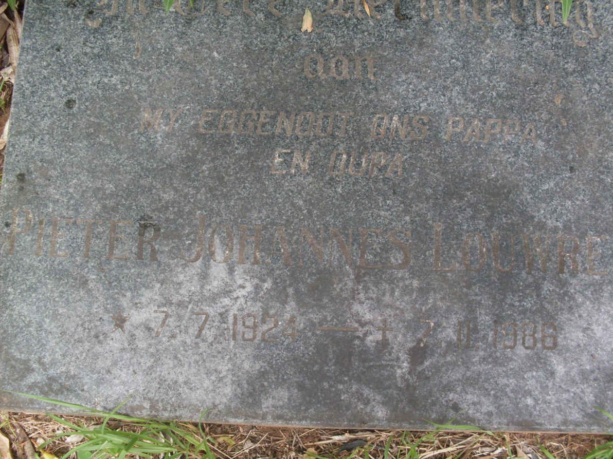 LOUWRENS Pieter Johannes 1924-1986