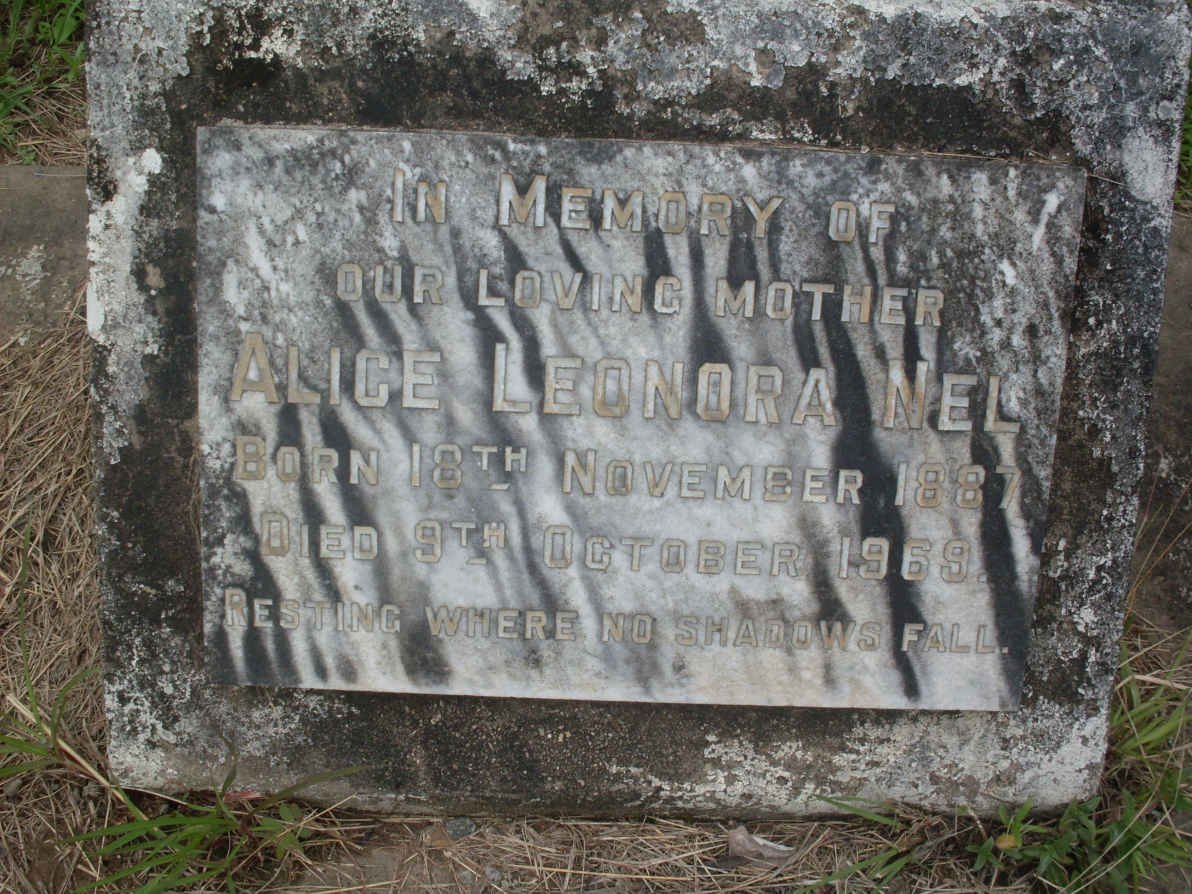 NEL Alice Leonora 1887-1969