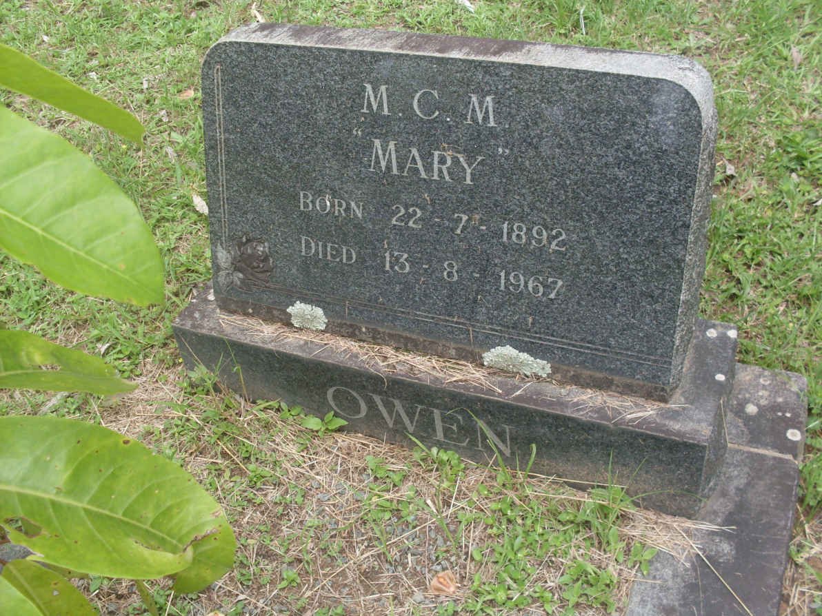 OWEN M.C.M. 1892-1967