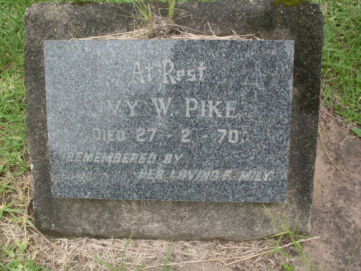 PIKE Ivy W. -1970