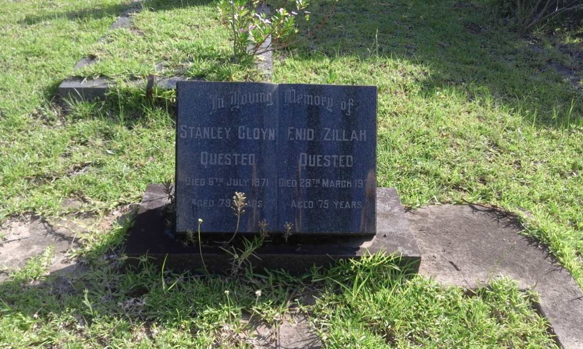 QUESTED Stanley Gloyn -1971 &amp; Enid Zillah -197?