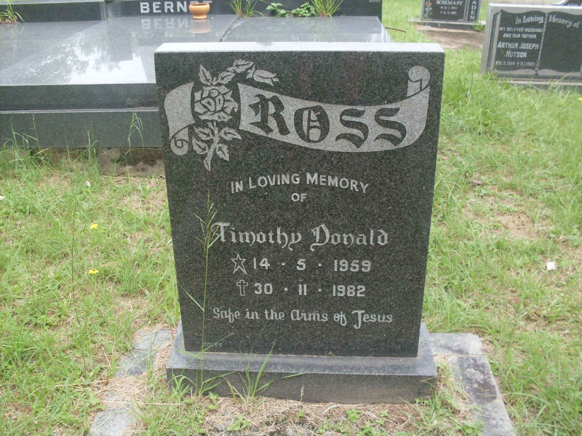 ROSS Timothy Donald 1959-1982
