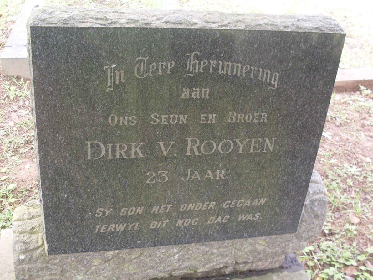 ROOYEN Dirk, v.