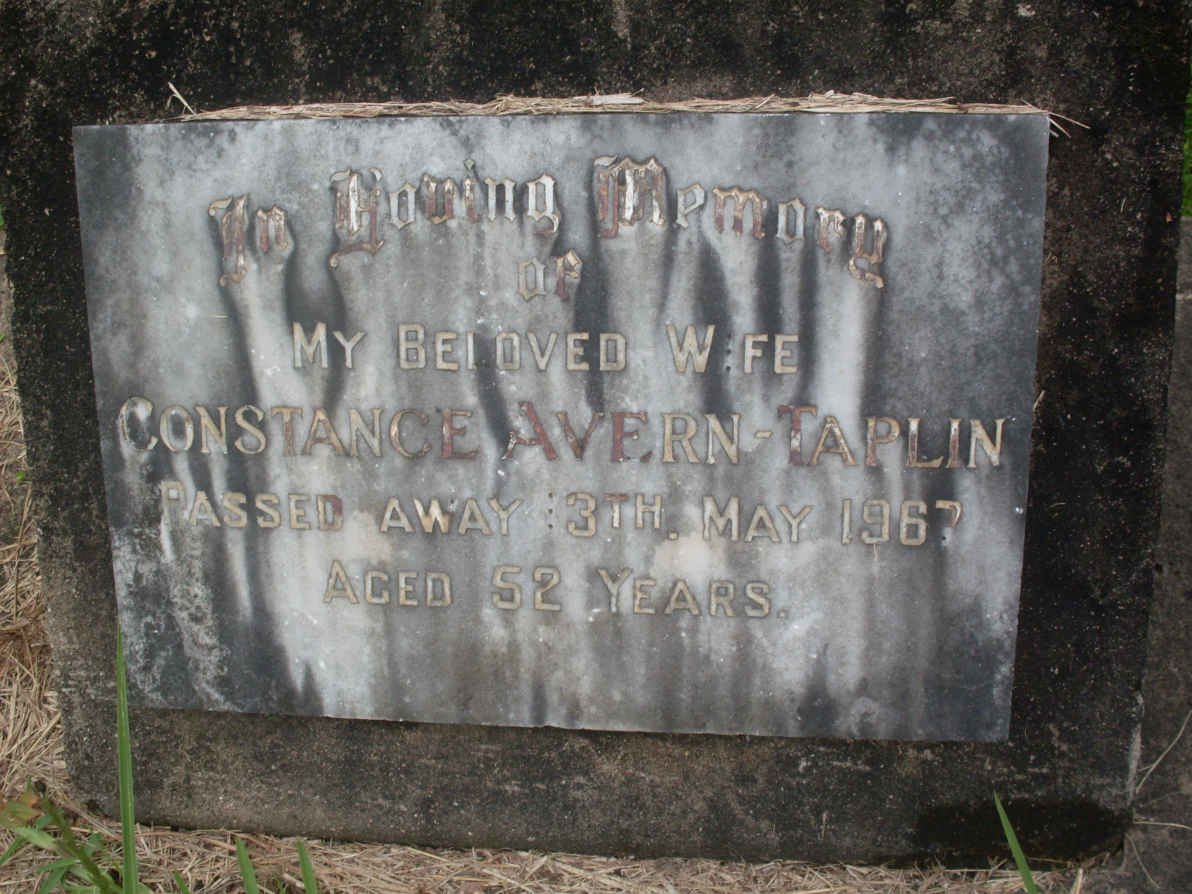 TAPLIN Constance, Avern -1967