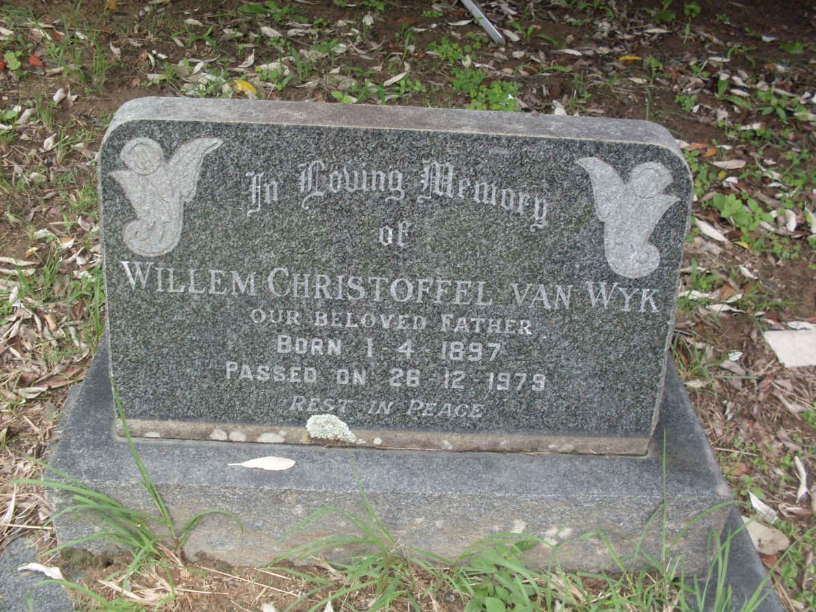 WYK Willem Christoffel, van 1897-1979