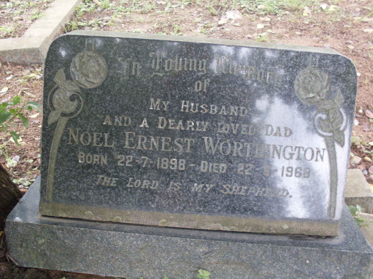 WORTHINGTON Noel Ernest 1989-1968