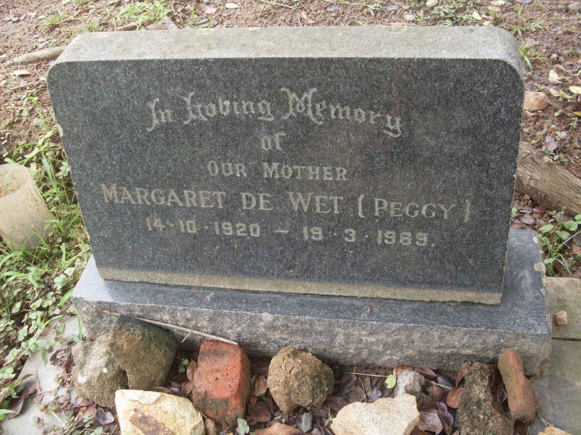 WET Margaret, de 1920-1969