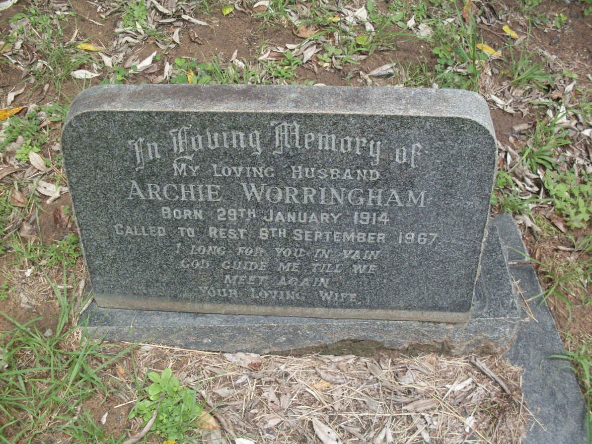 WORRINGHAM Archie 1914-1967