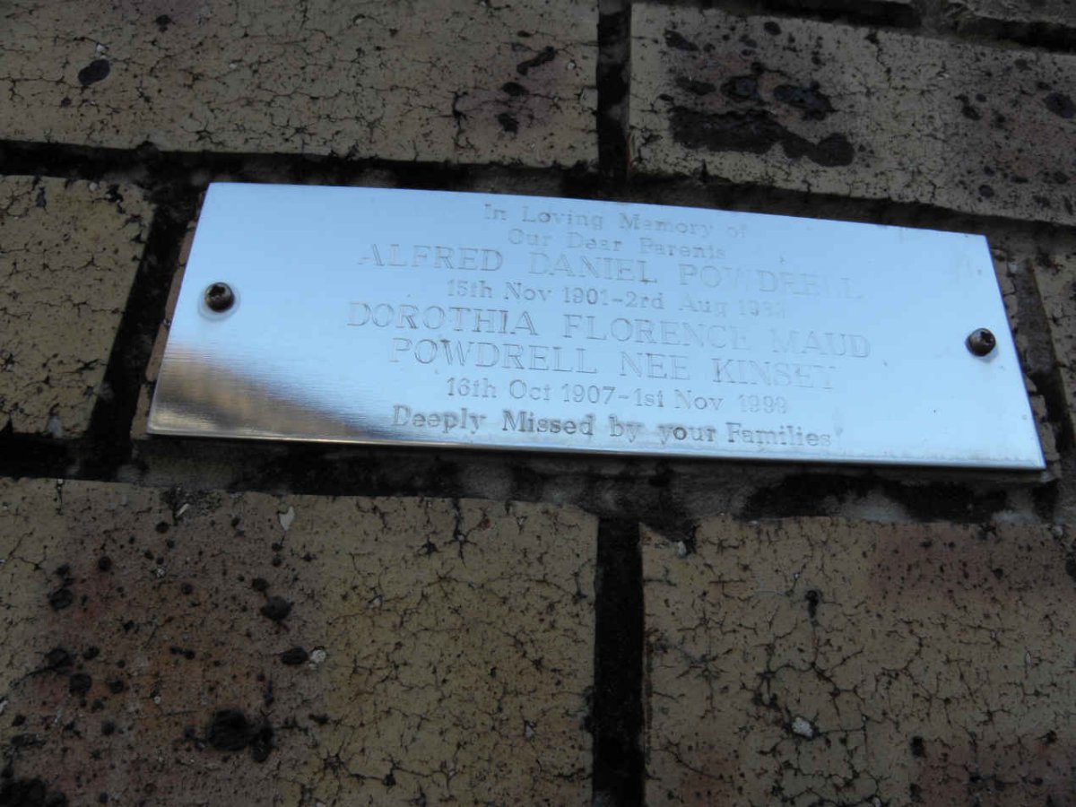 POWDRELL Alfred Daniel 1901-19?? &amp; Dorothia Florence Maud KINSEY 1907-1999