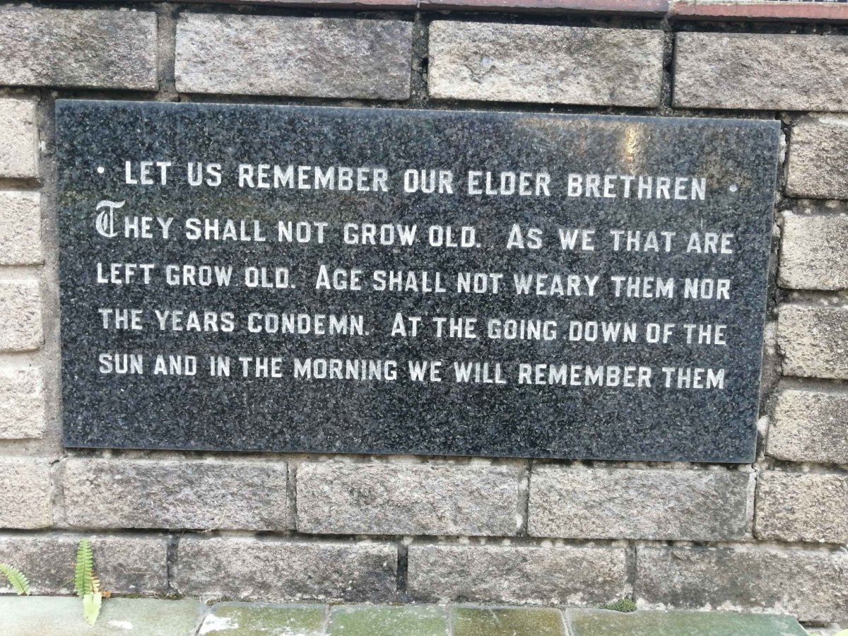 2. Lectern plaque