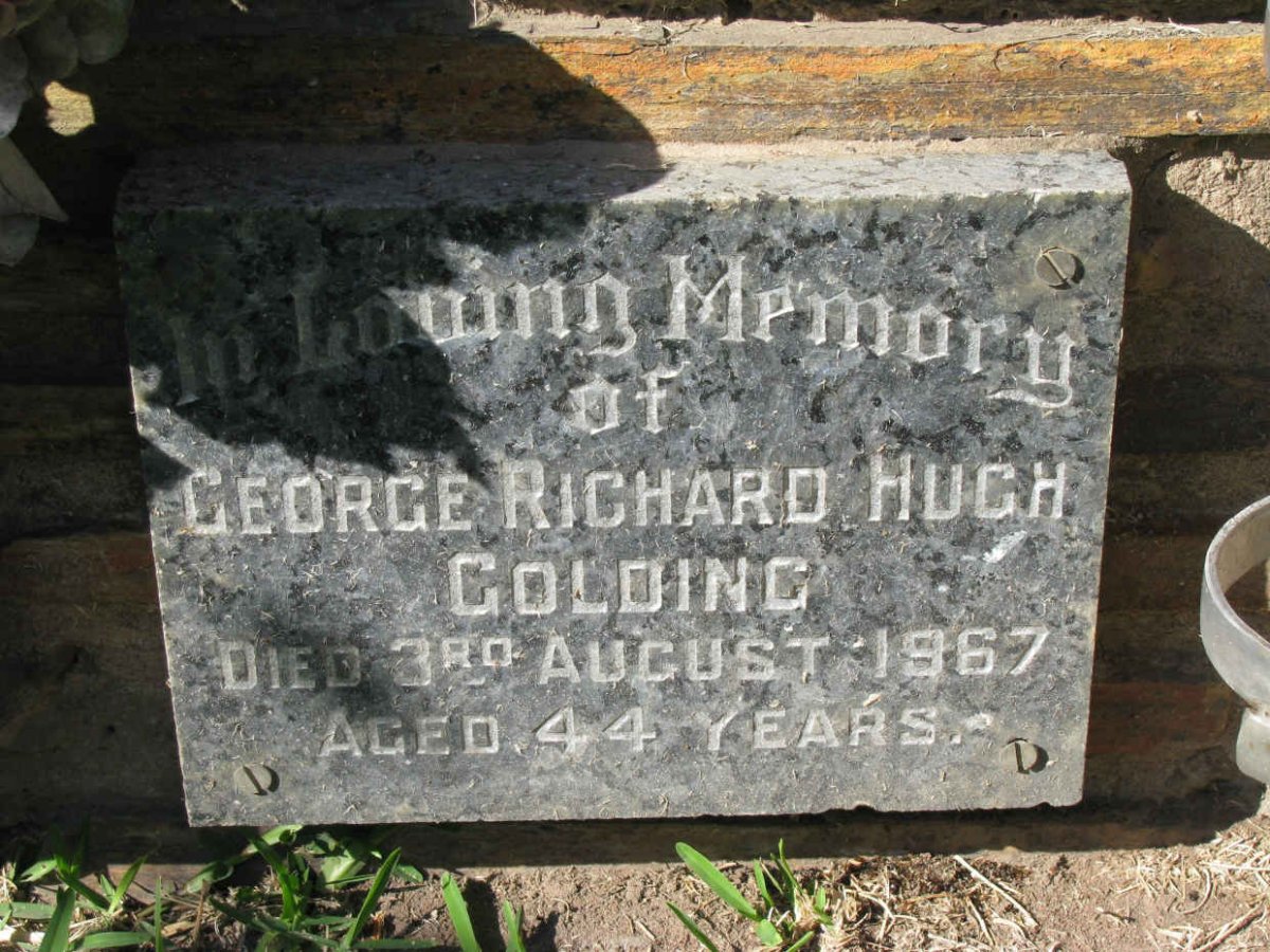 GOLDING George Richard Hugh -1967