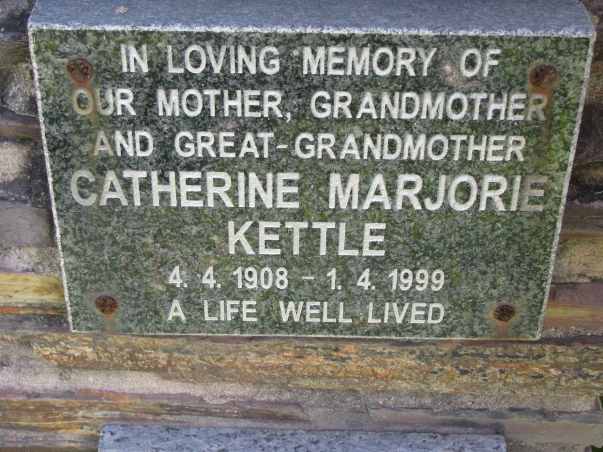 KETTLE Catherine Marjorie 1908-1999