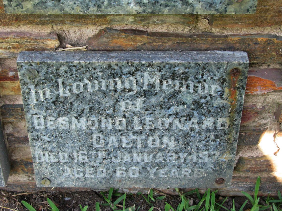 DALTON Desmond Leonard -1974