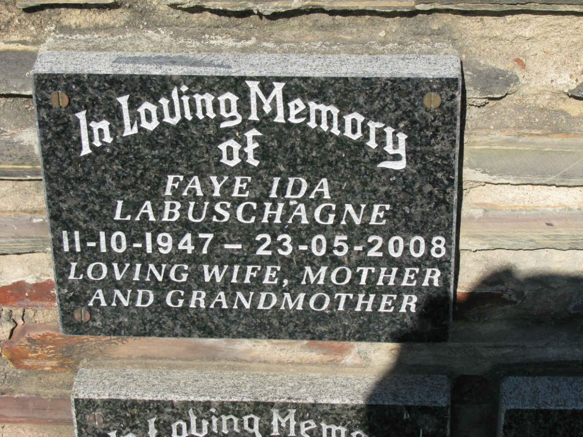 LABUSCHAGNE Faye Ida 1947-2008